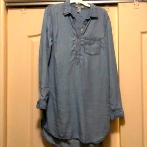 Long sleeve denim dress